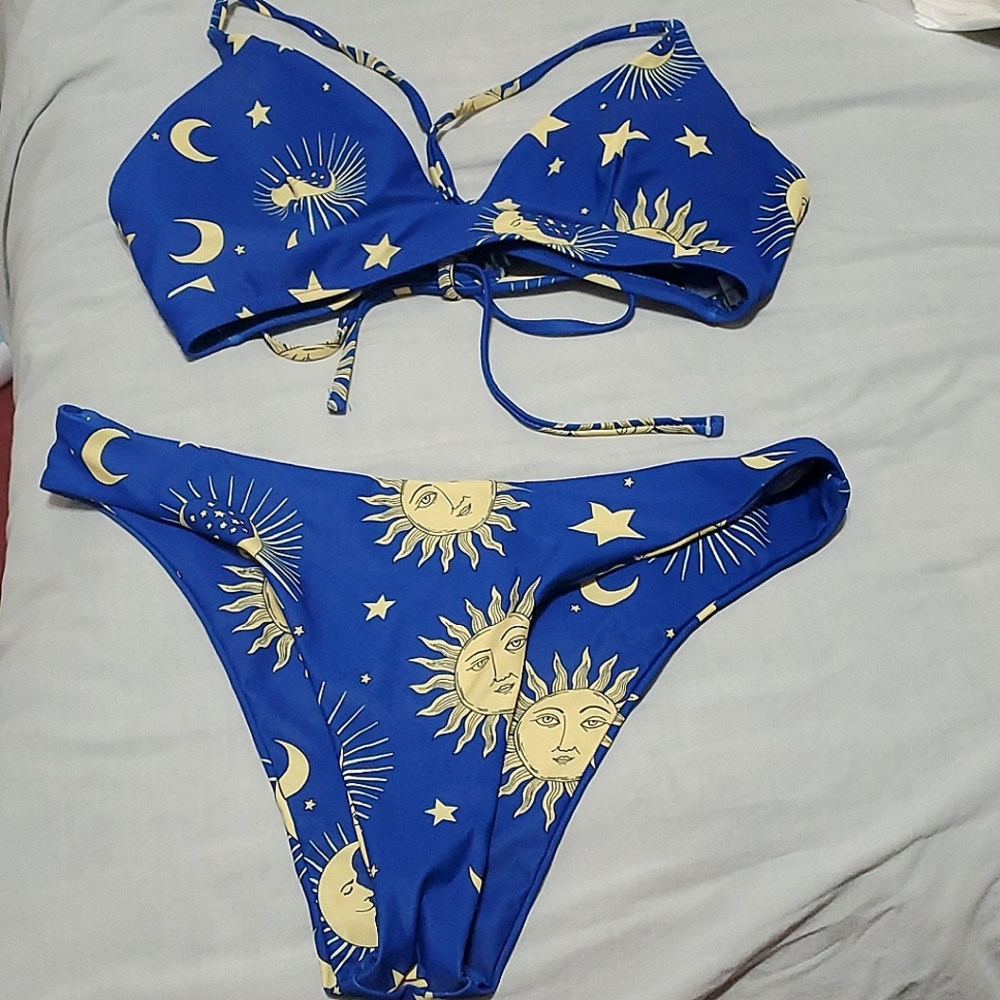 Zaful M Blue Bikini